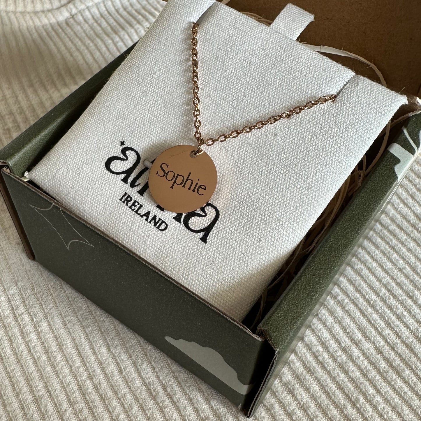 Get trendy with Wicklow Necklace - Engraved Disk - available at Alma Ireland. Grab yours for €24.99 today!