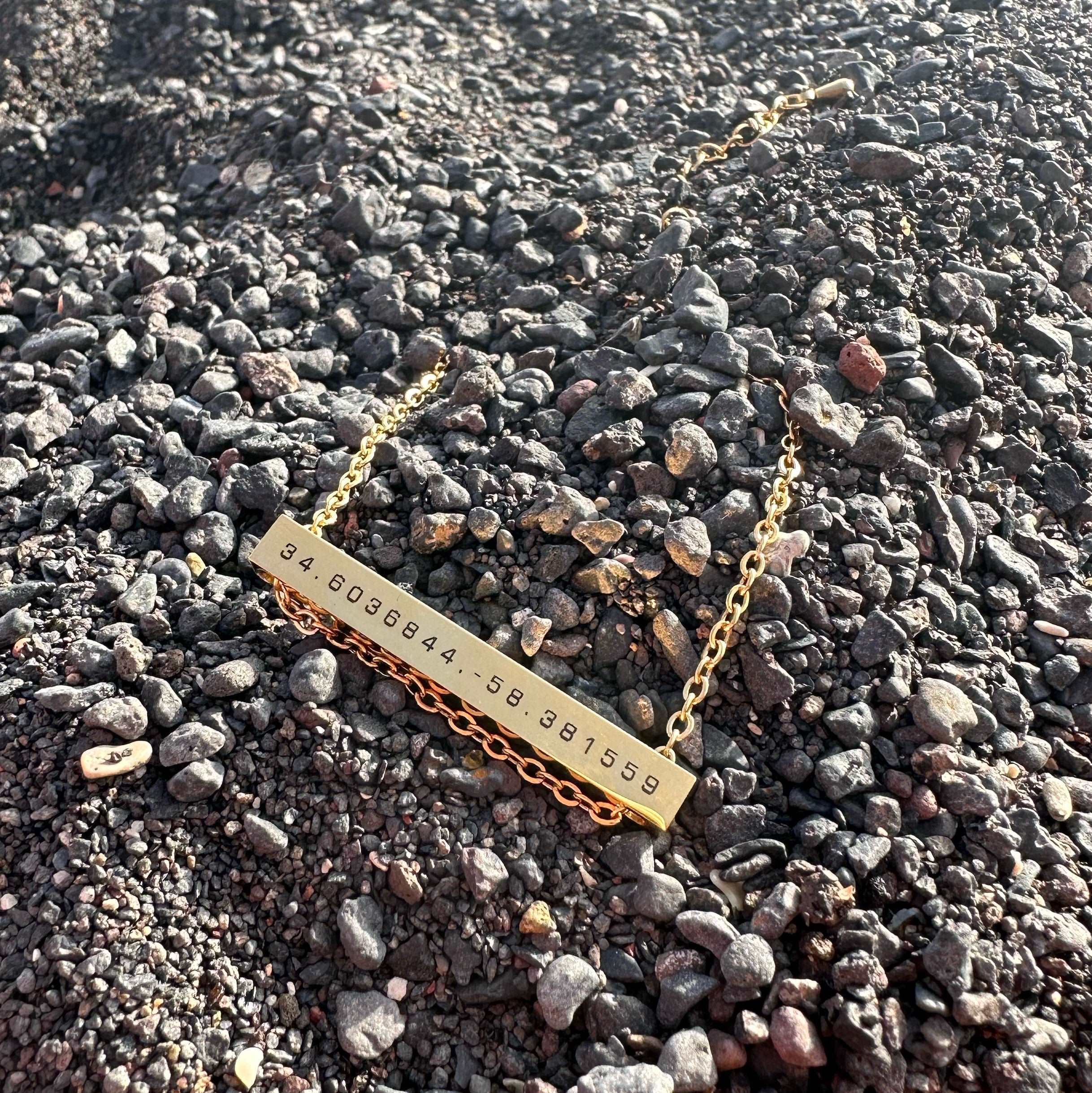 Personalised bar online necklace arnotts