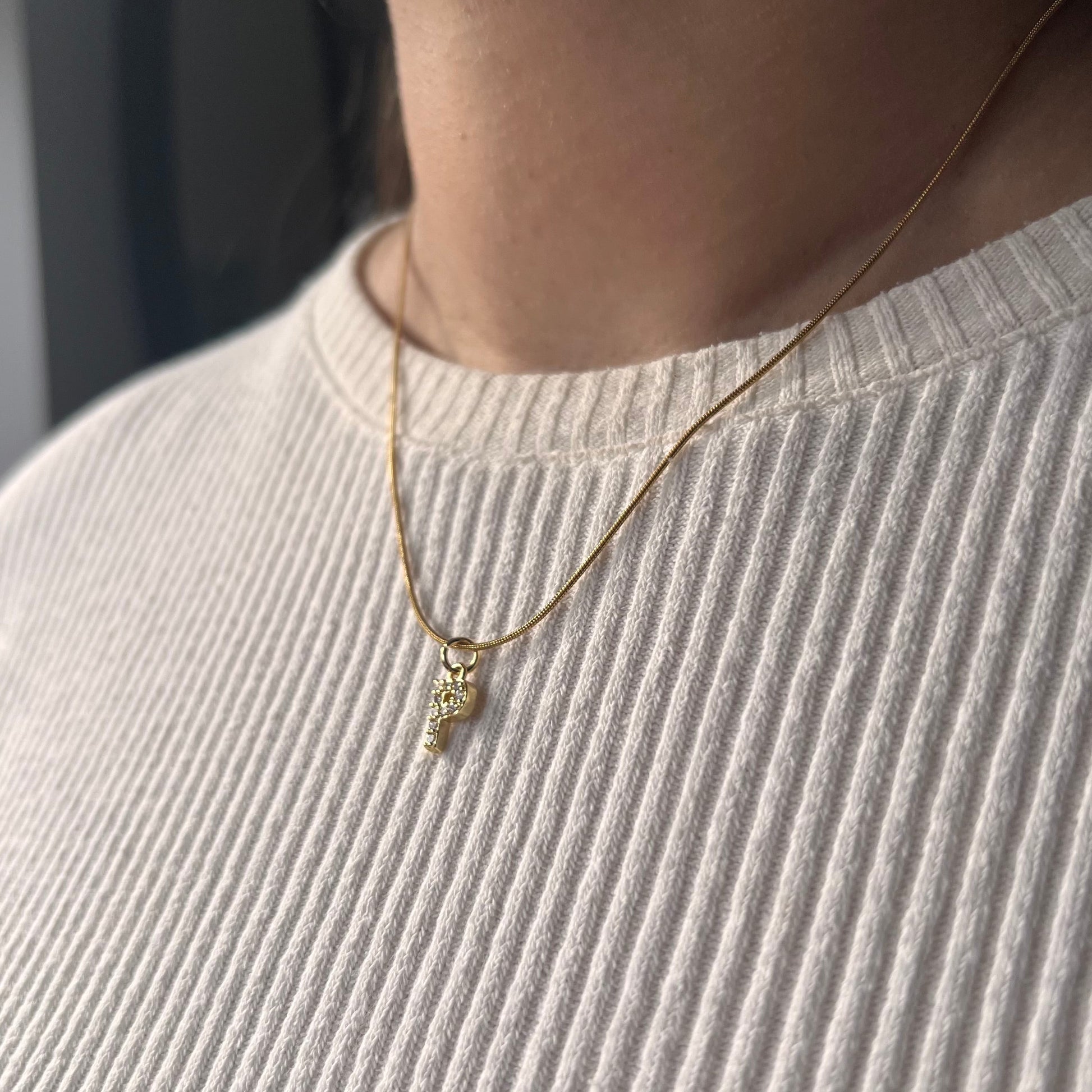 Get trendy with Initial Pendant Abbey Necklace -  available at Alma Ireland. Grab yours for €22.99 today!