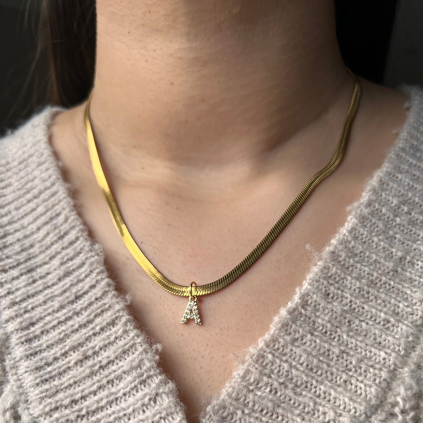 Get trendy with Initial Pendant Tara Necklace -  available at Alma Ireland. Grab yours for €29.99 today!