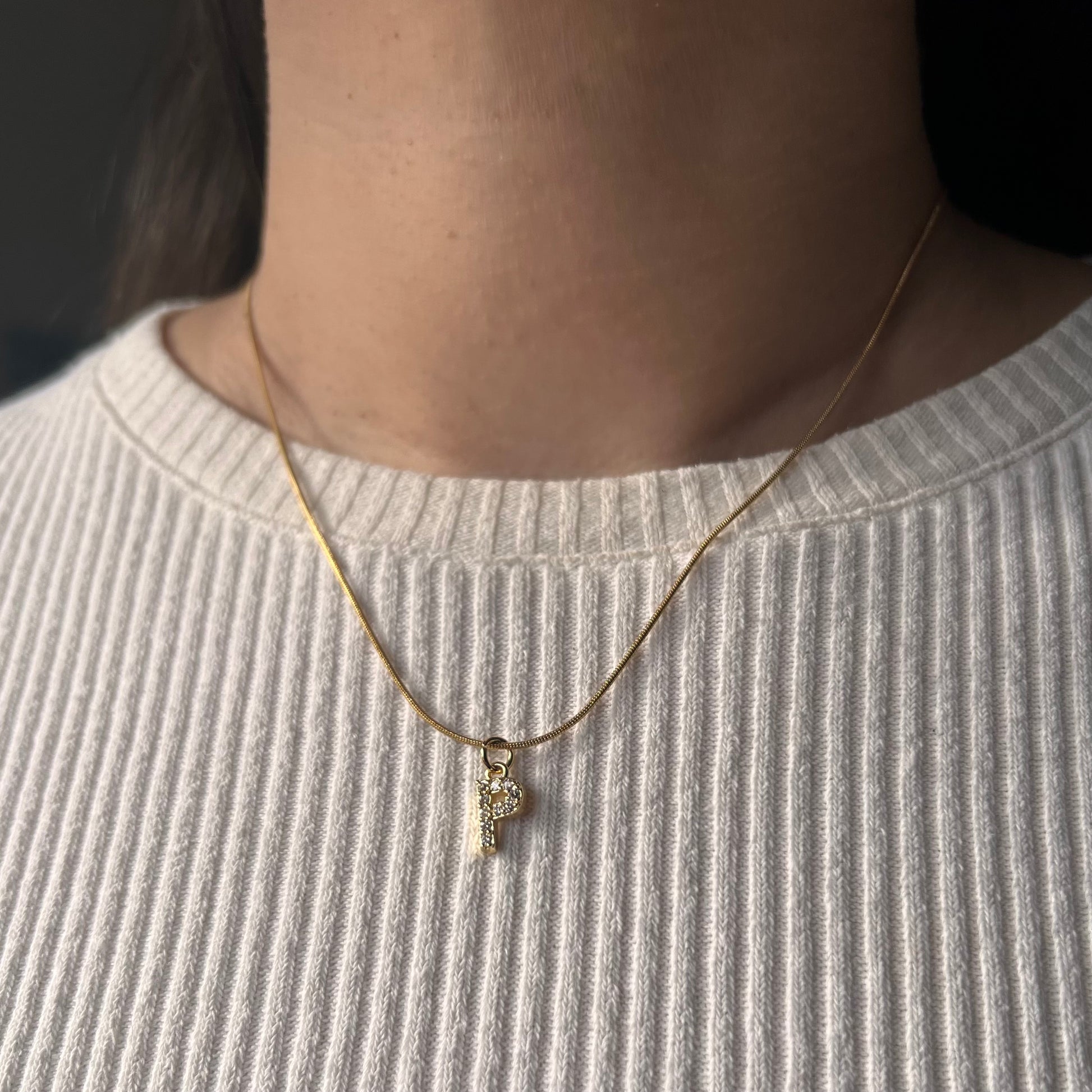 Get trendy with Initial Pendant Abbey Necklace -  available at Alma Ireland. Grab yours for €22.99 today!