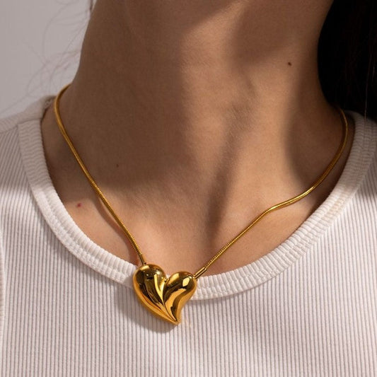 Get trendy with Heart Shape Necklace -  available at Alma Ireland. Grab yours for €24.99 today!