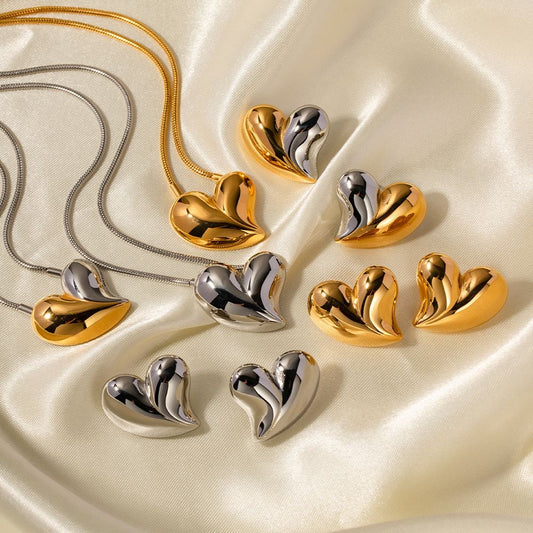 Get trendy with Heart Shape Earrings -  available at Alma Ireland. Grab yours for €18.99 today!